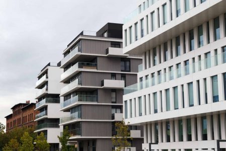 Modern luxury apartments buildings